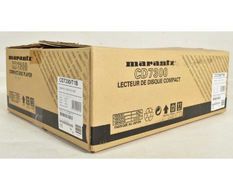 Marantz Hi-Fi – Model CD7300 – a Stereo Compact Disc (CD) Player. Finished in black. Serial No. MZ000330160210. As new in box