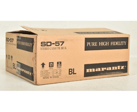 Marantz Hi-Fi – Model SD-57 – a Magneto Stereo Cassette Phonique Deck. Finished in black. Appearing as new in box with manual