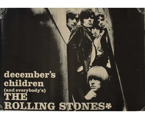 The Rolling Stones - December's Children (and Everybody's) - an original album cover landscape poster. Some creases to paper.