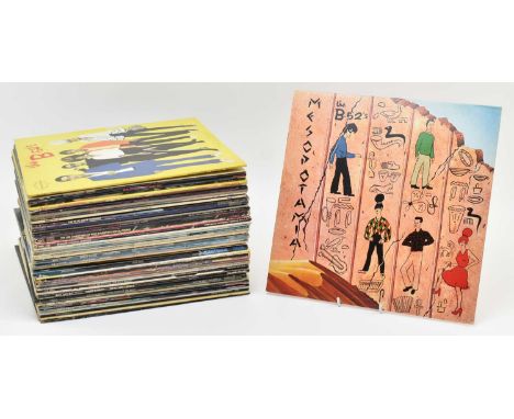 Rock / Pop - a collection of approx 50 long play / LP vinyl record albums. Artist / bands include The B-52's, The Boomtown Ra