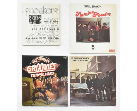 The Flamin Groovies - a selection of four long play / LP vinyl record albums. The lot comprises Sneakers (Snazz R-2371), Stil