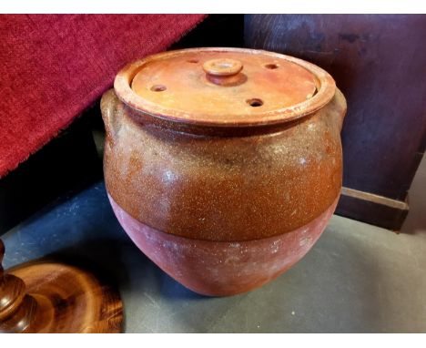 Mid-Century Twin Handled Planter/Jar made by local Soil Hill Pottery icon Isaac Button