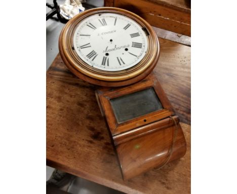 Cousens of Huddersfield Early Billiards Time Recording/Drop Dial Wall Clock