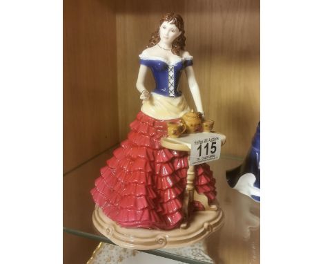 Royal Worcester Limited Edition 'Teatime at the St Leger Doncaster' Porcelain Romany Gypsy Figure