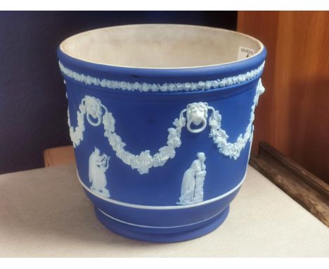 Wedgwood Classical Jasperware Pottery Planter - 20.5 Diameter x 19 High