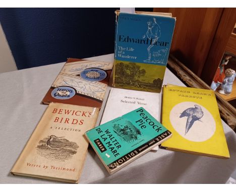 Set of Vintage Books inc a Trio of Edward Lear First Editions
