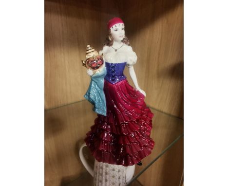 Royal Worcester Limited Edition 'Wedding Present from Appleby Fair' Porcelain Romany Gypsy Figure