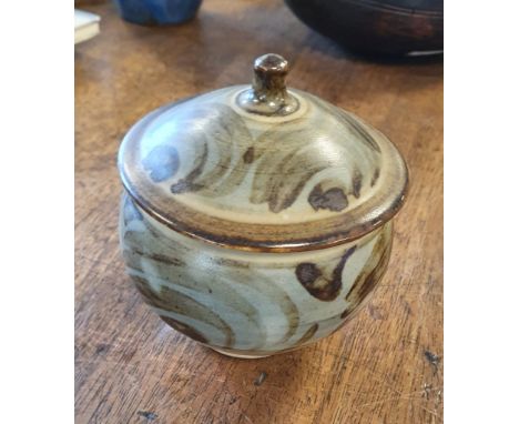 Signed and Lidded Bernard Leach Studio Pottery Jar