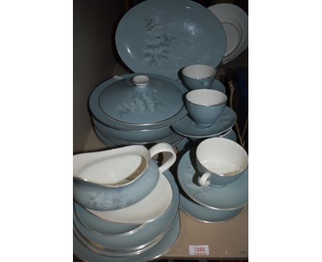 A selction of Royal Doulton 'Forest Glade' tableware including tureen, plates and cups and saucers.