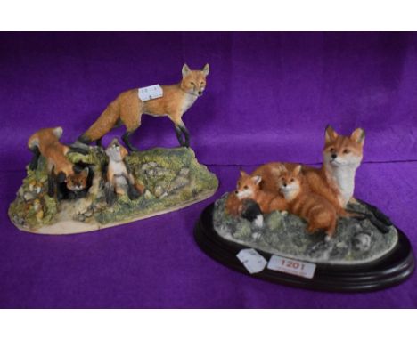 Two Border Fine Arts studies, fox interest including Family Portrait