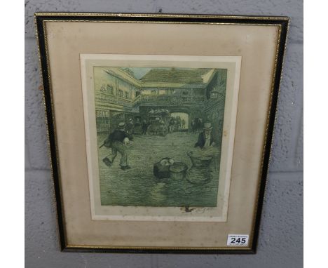 Signed Cecil Aldin Print with blind stamp