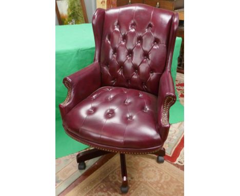 Button back office tilting swivel chair