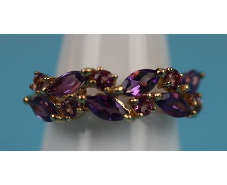 Gold amethyst ring