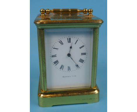 Small working carriage clock by Mappin &amp; Webb