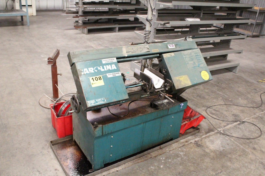 CAROLINA MODEL HV20 13" X 8" HORIZONTAL METAL CUTTING BAND SAW S/N S/N