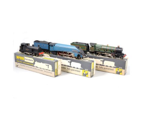 Wrenn Railways OO gauge railway locomotives, W2212 4-6-2 Sir Nigel Gresley LNER, W22224-6-0 Devizes Castle GWR, W2205 0-6-0 T