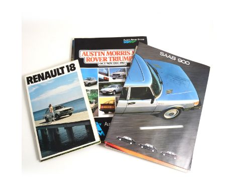 A large collection of car and truck brochures, hand books, guides and booklets; mostly 1970s and 1980s, including, MG, Bedfor