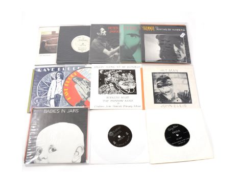 7" single vinyl records; Twelve titles including five Peter Hammill, Dave Brock Social Alliance (picture disc), another Dave 