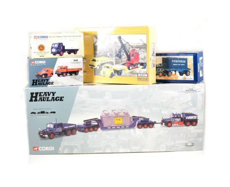 Corgi Classics 1:50 scale die-cast models; nineteen commercial vehicles and vans, including 18007 Wrekin Roadways Scammell co