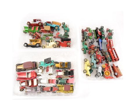 Matchbox Toys; original Models of Yesteryear die-cast cars, vehicles and vans, including Avling Barford road roller, Sunbeam 