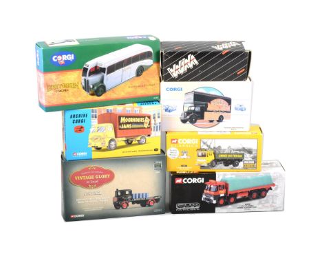 Modern die-cast models and vehicles; including Western Models Chrysler 300F, Corgi Classics Platform wagon, other Corgi Class