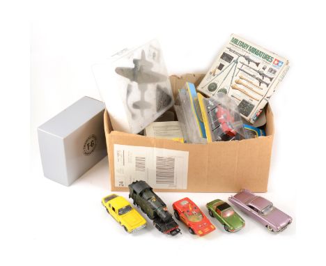 Die-cast toys, figures and models; a selection to include Western Models white metal model 1950 Cadillac, Dinky Jensen FF, Co