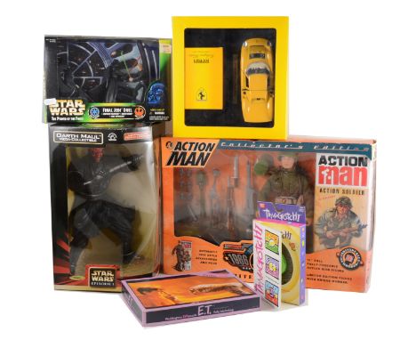 Original Tamagotchi by BanDai un-opened sealed box, Action Man 30th anniversary re-issue action soldier boxed, along with oth