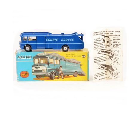 Corgi Major Toys; no.1126 Ecurie Ecosse racing car transporter, boxed with instructions.