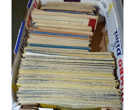 Box of assorted vintage OS Maps 