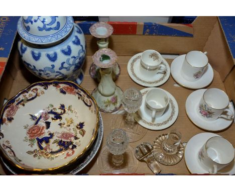 Mason's 'Mandalay' bowl,Wedgwood coffee cans and saucers, Royal Worcester coffee cans and saucers etc