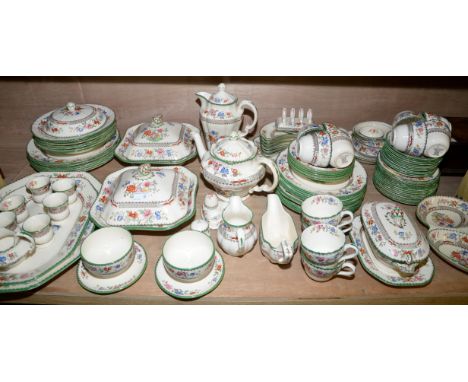 Very large selection of Copeland Spode 'Chinese Rose' dinner/breakfast/tea service approx. 107 pieces 