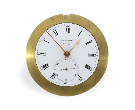 Hochfeines, frühes extrem rares Beobachtungschronometer, Brockbanks London No. 506, ca. 1798: Holzgehäuse fehlt, originales z