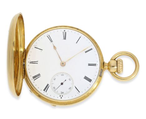 Taschenuhr: eines der ersten Patek Philippe Ankerchronometer mit Kronenaufzug, No.18438, Genf ca.1860: Ca. Ø46mm, ca. 75g, 18