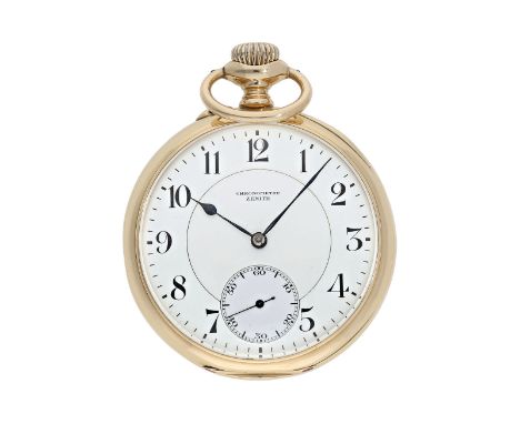 Taschenuhr: hochfeines Zenith Taschenchronometer in Observatoriums-Qualität, No.2127416, getestet in Neuchatel 1920: Ca. 52mm