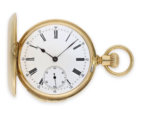 Taschenuhr: frühe und hochfeine Patek Philippe Goldsavonnette mit Viertelstunden-Repetition, ehemaliger Adelsbesitz, No.47800