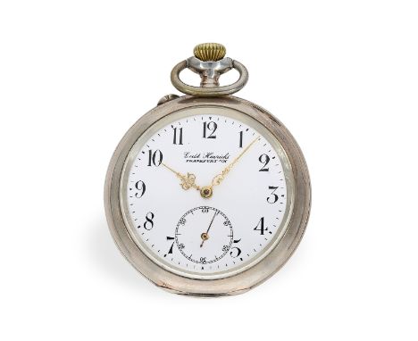 Taschenuhr: kaiserliche Präsentuhr, Kaiser Wilhelm Berlin 1914: Ca. Ø53,5mm, ca. 112g, 800er Silber, rückseitig das erhabene 