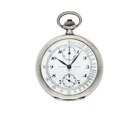 Taschenuhr: extrem seltener Vacheron &amp; Constantin Tachymeter-Chronograph in Chronometerqualität, No.94107, Genf ca. 1920: