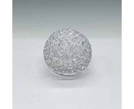Star of Hope cut crystal ball paperweight in celebration of the New Millenium. Waterford acid mark. This item has its origina