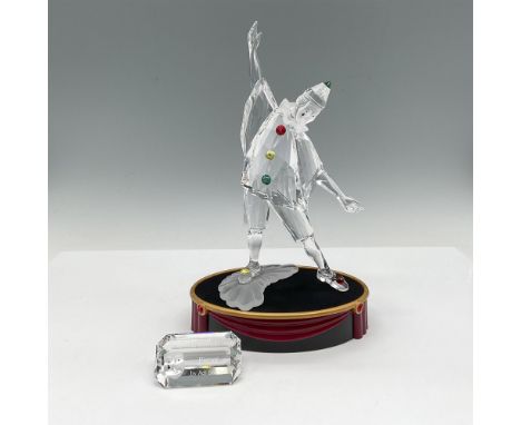 First piece of the Masquerade trilogy. Figure made with clear, frosted, and color crystal of green, yellow and red. 1999 Annu