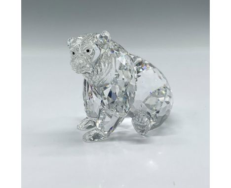 Part of the Rare Encounters group figure is created with clear facetted crystal body with black inset crystal eyes. Signed an