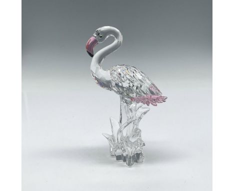 Part of the Feathered Beauties collection. Figure is made of faceted clear crystal with smooth crystal neck, head, legs and w