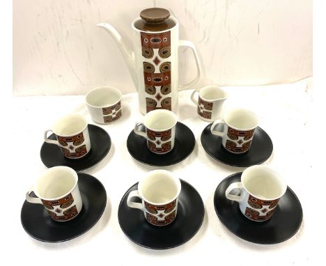 Retro coffee service by J&amp;G Meakin 