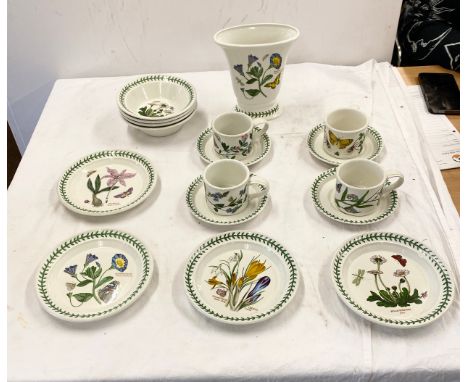 Selection of Portmeirion "the Botanic Garden circa 1818 part tea service 
