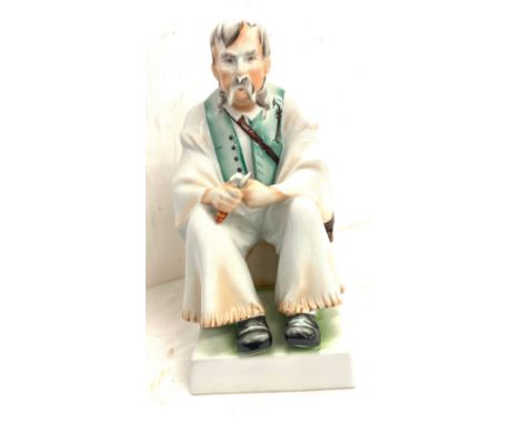 Large Hungarian porcelain figure by Zsolnay 13" tall 