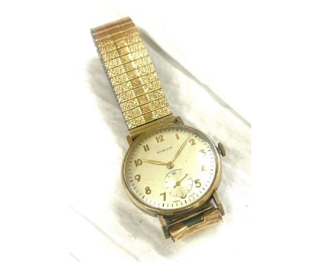 Vintage Marvin 9ct Gold faced wrist watch 