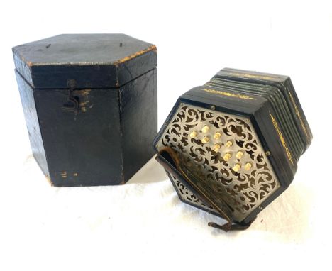 Vintage Lachenal concertina 