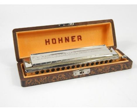 The Hohner Sixty-Four Chromonica Chromatic four octave harmonica.