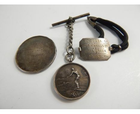 A Rutland Athletic Sports walking match 2 mile handicap first prize medal, won by C Schofield 1871, in silver with later clas