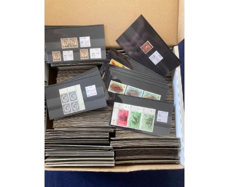 STAMPS : BRITISH COMMONWEALTH, box with U/M & used sets and singles on over 800 stock cards, with the majority being identifi