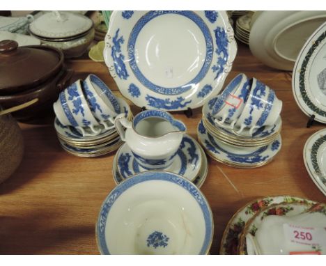 A vintage part tea service by Cauldon in an oriental style